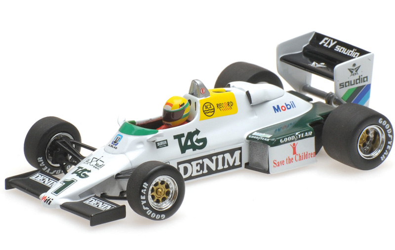 Williams FW08C Ford 1983 DONINGTON Test Ayrton SENNA 1:43 Williams FW08C Ford 1983 DONINGTON Test Ayrton SENNA 1:43